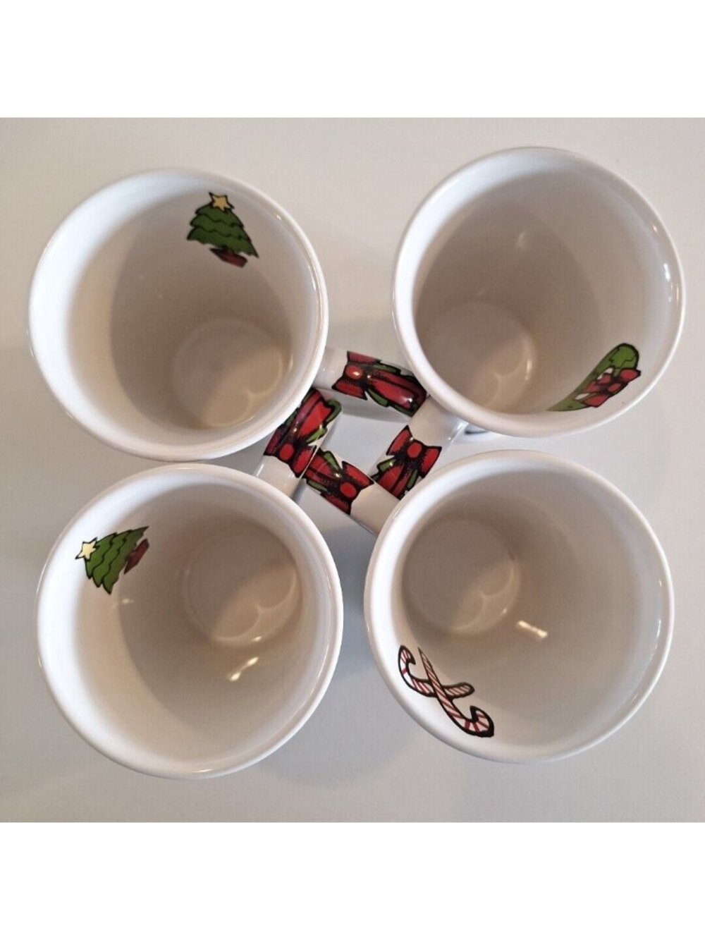 Ursula’s Christmas Signature 4 Mugs Holiday Ceramic Cups Dodge - Picture 2 of 11